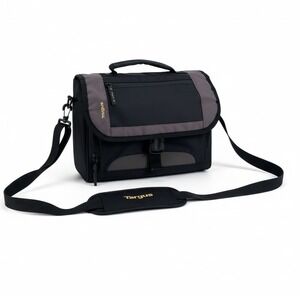 Targus Laptop Tablet Messenger Bag Case Compact Organizer Black Gray